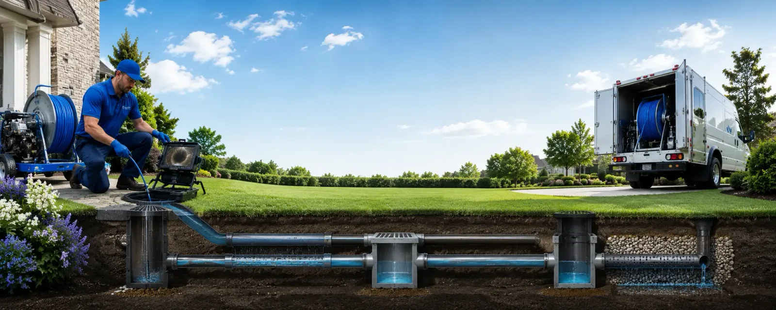 Outdoor drain cleaning information for Amelia, OH